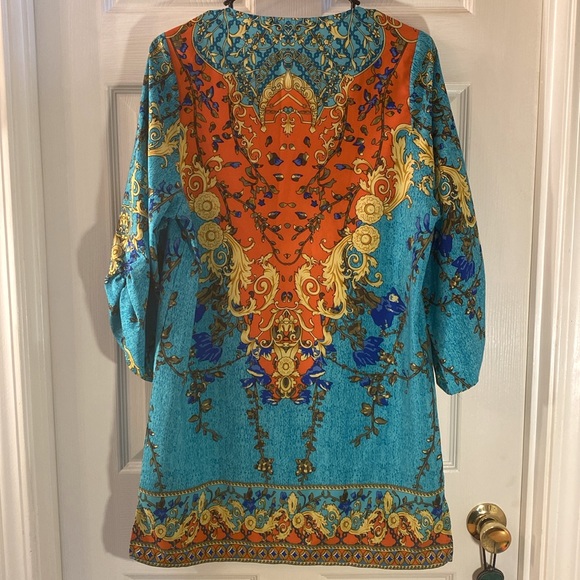URBAN COCO Bohemian Tunic Dress Top - Picture 5 of 12